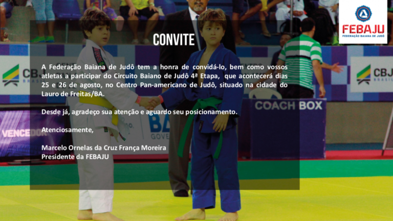 Chegou a 4ª etapa do Circuito Baiano de Judô