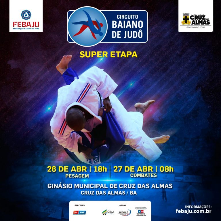 Cruz das Almas recebe Super Etapa do Circuito Baiano de Judô 2019