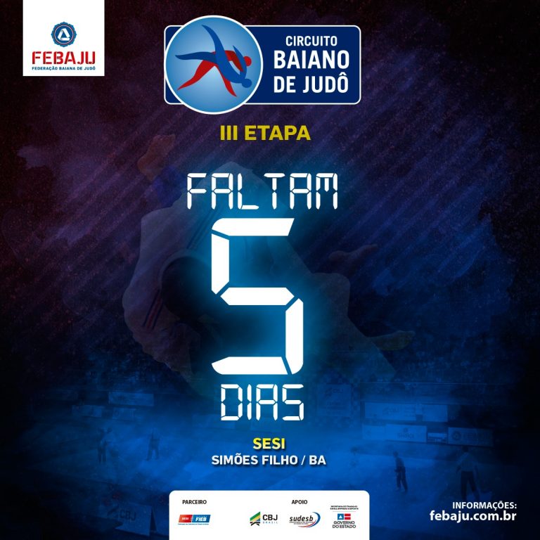 Está chegando a hora da 3ª Etapa do Circuito Baiano de Judô em Simões Filho