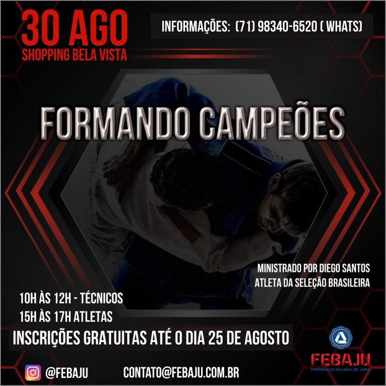 Diego Santos ministra curso “Formando Campeões” em evento Judô no Shopping