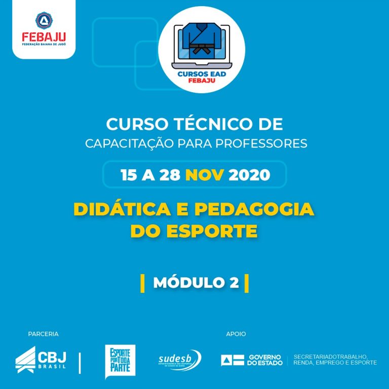 Febaju inicia nesse domingo o módulo II do Curso Técnico de Capacitação EAD