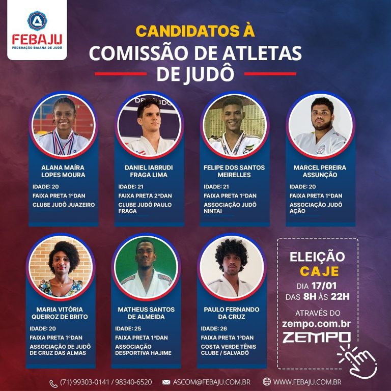 Eleição para Comissão de Atletas de Judô  acontece nesse domingo (17)