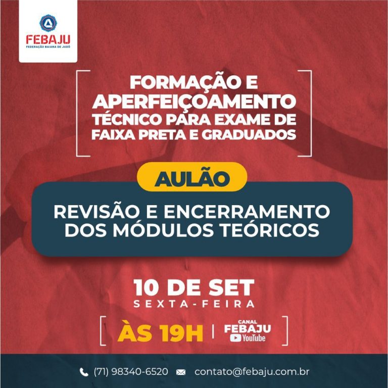 Aulão – Revisão e Encerramento dos módulos teóricos