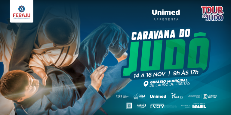 Caravana do Judô Unimed acontece no Ginásio Municipal de Esporte de Lauro de Freitas