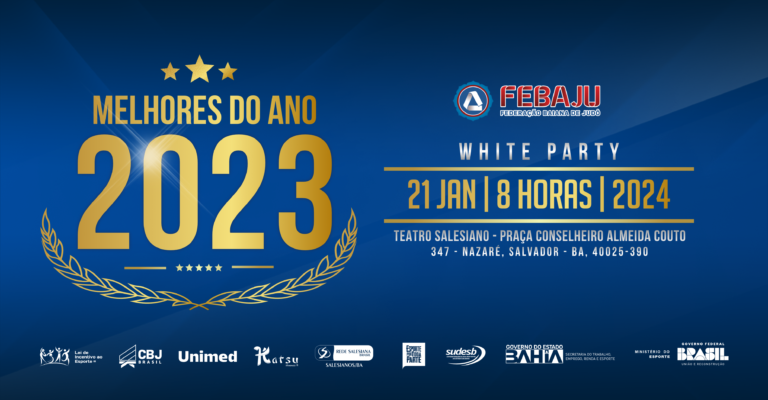Febaju realiza Melhores do Ano de 2023 em 21 de janeiro