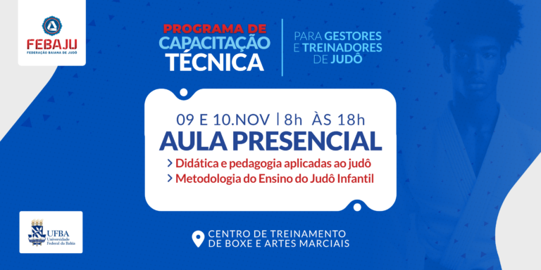 Febaju promove aula presencial do Programa de Capacitação Técnica para Gestores e Treinadores de Judô