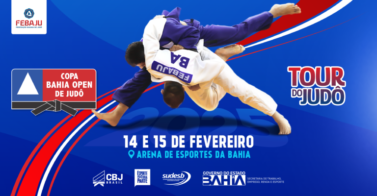 Febaju anuncia inscrições para Copa Bahia Open de Judô 2025
