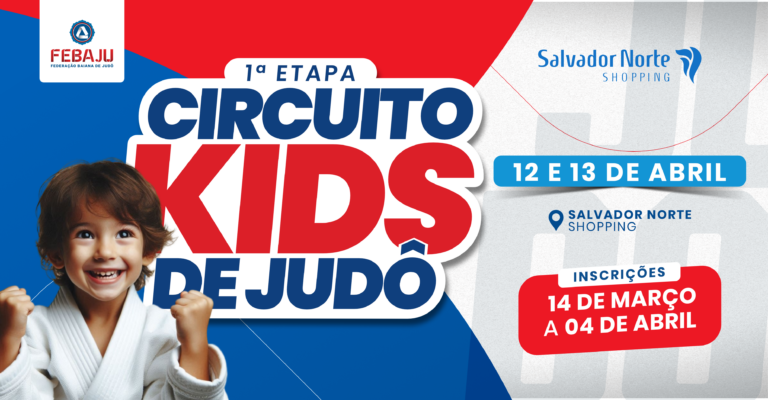 Febaju anuncia inscrições para 1ª etapa do Circuito Kids de Judô de 2025