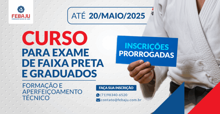 INSCRIÇÕES PRORROGADAS!