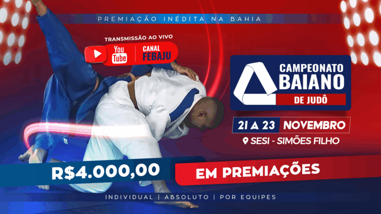 Vem aí o CAMPEONATO BAIANO DE JUDÔ 2025!!